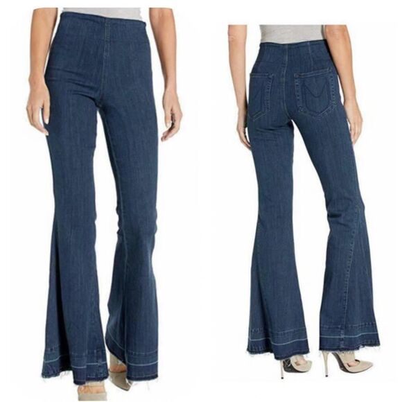 Mumu Blue Berkeley Flare Jeans - Size S - New - Picture 1 of 7